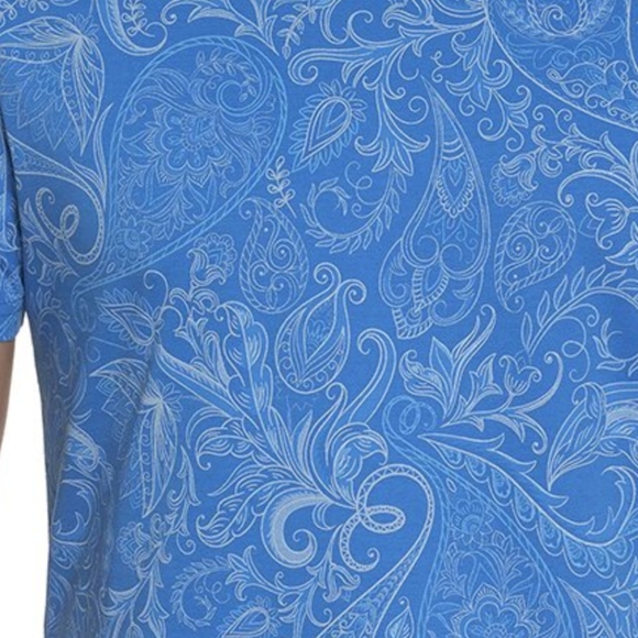 Robert Graham Swanson Periwinkle Crewneck Tee. XL - Picture 2 of 3